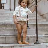 Coco Blanc Cream Ruffle Bloomer