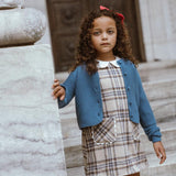 Coco Blanc Blue Cropped Cardigan