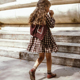 Coco Blanc Burgundy Ruffle Cardigan