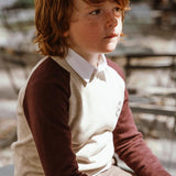 Coco Blanc Burgundy Raglan Sweater