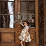 Coco Blanc Gold Jaquard Dress