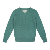 Teela Slate Pointelle Sweater