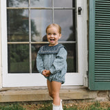 Analogie Dusty Blue Primrose Romper