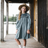 Analogie Dusty Blue Primrose Dress