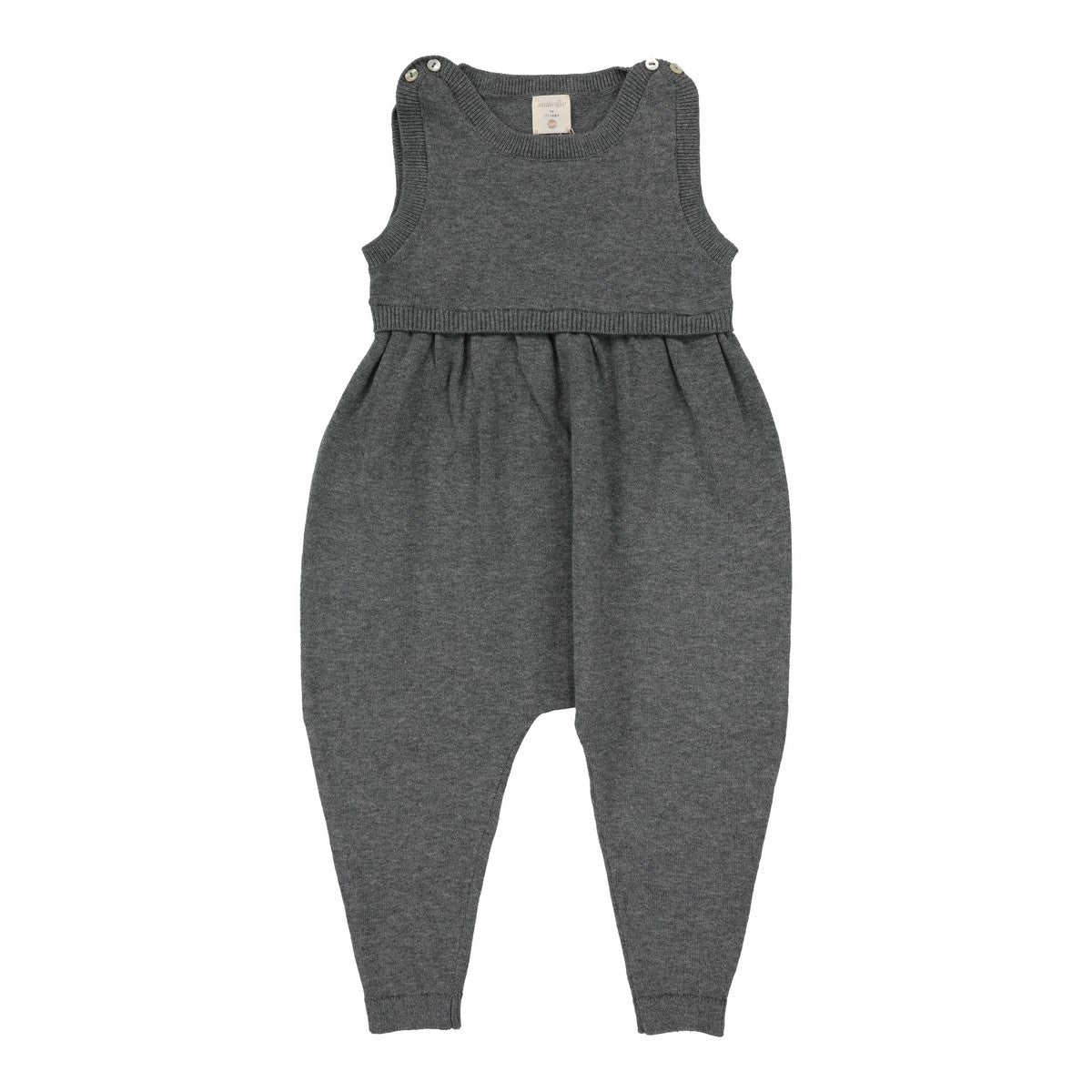 Analogie Mid Grey Knit Overalls 