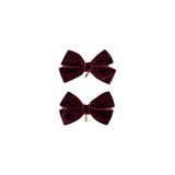 Project 6 Burgundy Mini Dahlia Piggy Clip Set