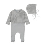 Bee & Dee London Fog Dainty Sweater Footie Set