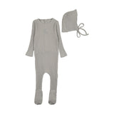 Bee & Dee London Fog Dainty Rope Pointelle Footie/Bonnet