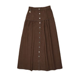 Urban Edge Brown Denim Dropwaist Skirt