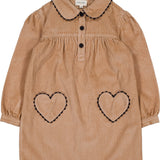 Louis Louise Beige Cord Belinda Dress
