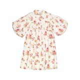Christina Rohde White Floral Pleated Dress