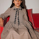 Olivia Rohde Brown Houndstooth Pocket Dress