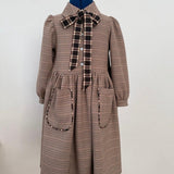 Olivia Rohde Brown Houndstooth Pocket Dress