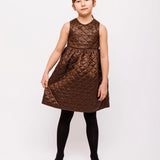 Olivia Rohde Brown Double Breasted Quilted Dress
