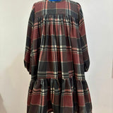Olivia Rohde Brown Plaid Dress