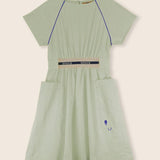 Lmn3 Fog Green Poplin Dress
