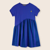 Lmn3 Baja Blue Stripes Combi Dress