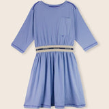 Lmn3 Dream Blue Elastic Waisted Dress