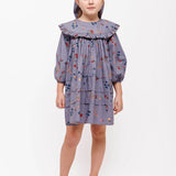 Christina Rohde Blue Floral Collar Dress