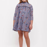Christina Rohde Blue Floral Combi Dress