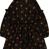 Louis Louise Black Romantic Flower Lurex Umyma Dress