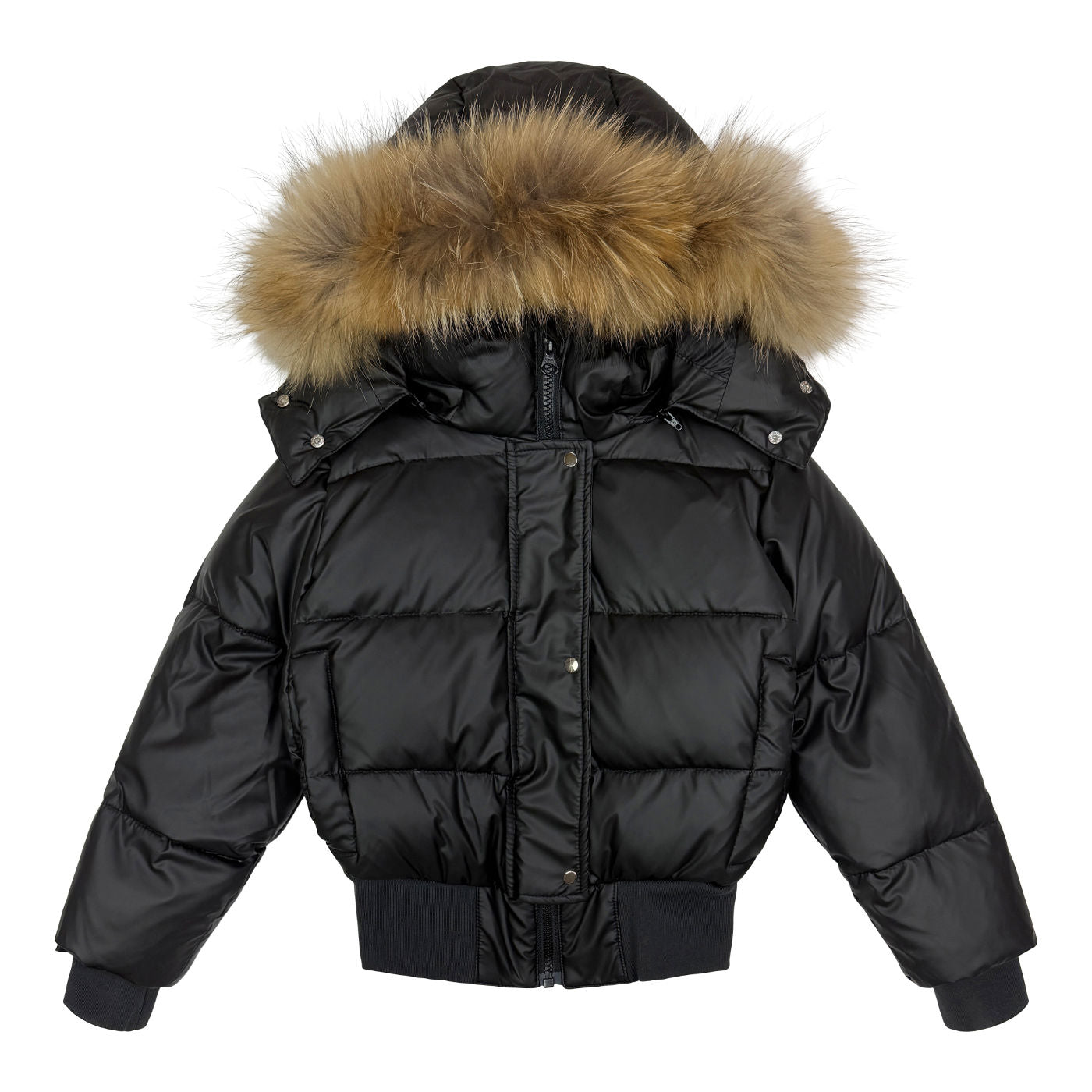 Ducc Black/Natural Fur Coat