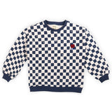 Wander & Wonder Ecru Check Sweatshirt