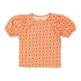 Wander & Wonder Pink Strawberry Check Puff Sleeve T-Shirt