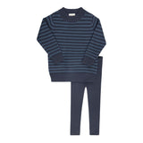 Looms Navy Embroidered Trim Collection Set