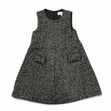 Porter Black Tweed Bow Pocket Jumper