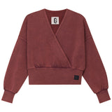 G-Degree Burgundy Wrap Washed Top