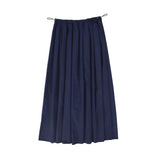 Valentina Navy Gathered Toggle Maxi Skirt