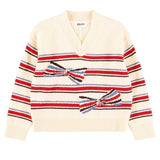 Molo Stripy Bows Gwenda Sweatshirt