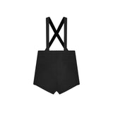 Parni Black Suspender Shorts