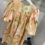 Christina Rohde Peach Floral Dress