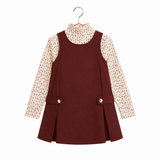 Retro Kid Burgundy Emerson Jumper Set