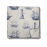 Little Threads Nautical Sailor Dream Muslin Blanket