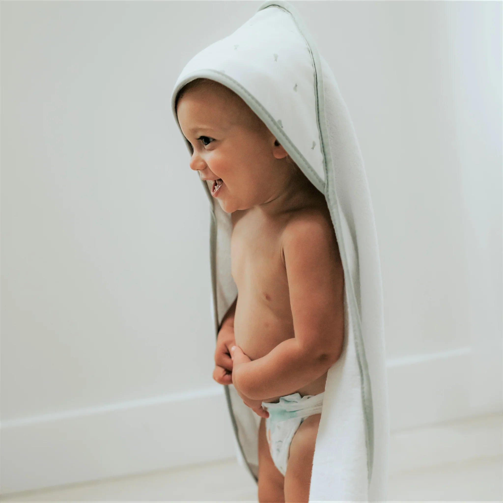 Ely's & Co Sage Pears Hooded Towel