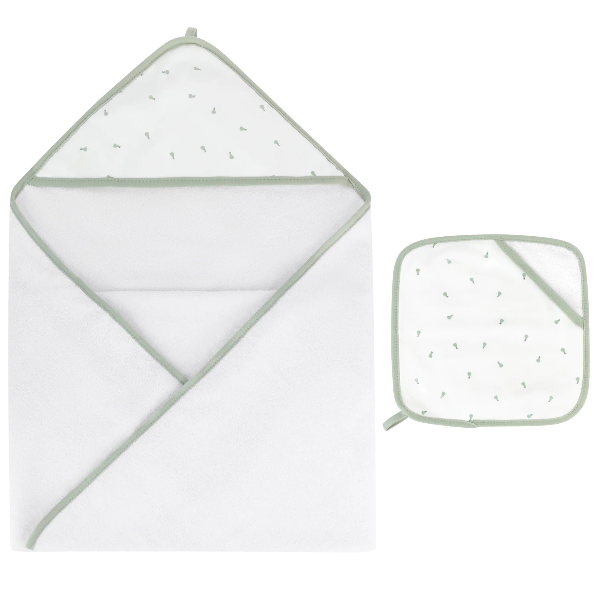 Ely's & Co Sage Pears Hooded Towel