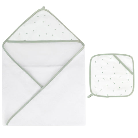 Ely's & Co Sage Pears Hooded Towel