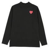 Emm Black Knit Mockneck