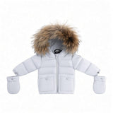 Ellabee Baby Blue Bella Enfant Fur Down Coat