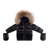 Ellabee Black Bella Enfant Fur Down Coat