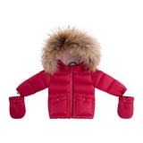 Ellabee Raspberry Bella Enfant Fur Down Coat