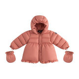 Ellabee Salmon Pink Flore Enfant Down Coat