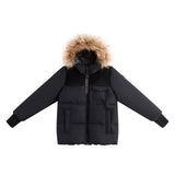Ellabee Black Corduroy Olivier Down Coat