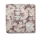 Little Threads Vintage Pink Florals Pillars Muslin Blanket