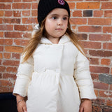 Ellabee Off White Flared Enfant Down Coat