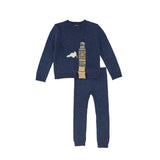 Bace Collection Navy Speckled Big Ben Set