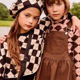 Parni Brown Casual Argyle Turtleneck